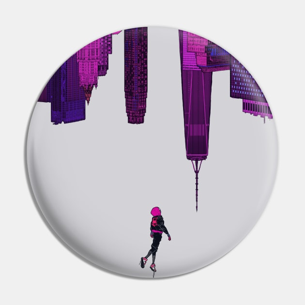 Spiderverse Colour Pin by justblackdesign