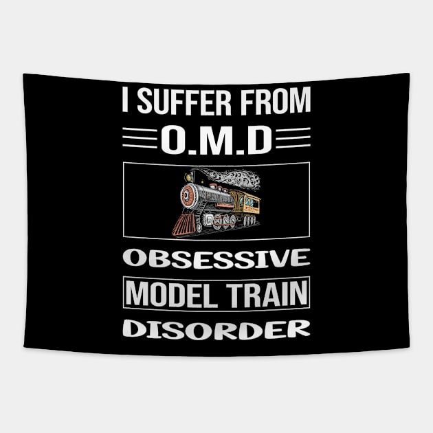 Funny Obsessive Model Train Trains Railroad Railway Tapestry by relativeshrimp