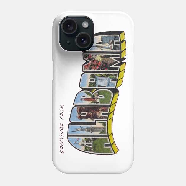 Greetings from Alabama Phone Case by reapolo