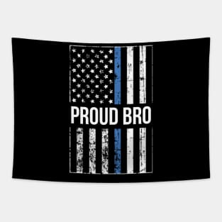 Proud Brother of a Police Officer Tapestry