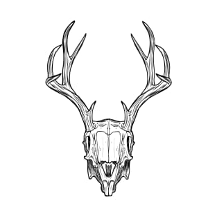 Deer Skull Black Buck 10 Point T-Shirt