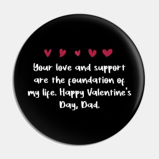 Your love and support are the foundation of my life. Happy Valentine's Day, Dad. Pin