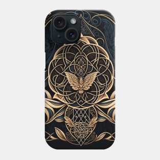 Fancy Art Nouveau Sacred Geometry Crest Phone Case