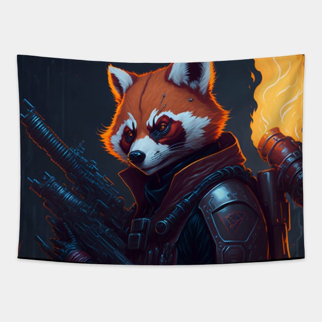 Flame-Forged Paws Tapestry by star trek fanart and more