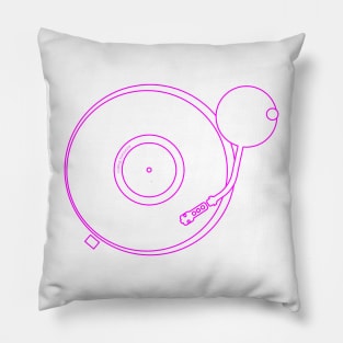 Turntable - Record Player in Pink Pillow