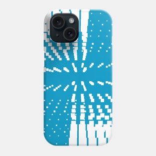 Blue Geometric galaxy pattern Phone Case