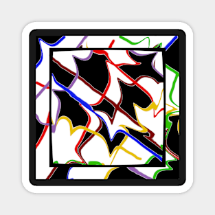 A colorful square Magnet