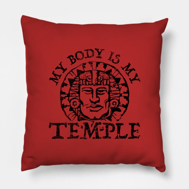 My Body is My Temple Pillow by dann