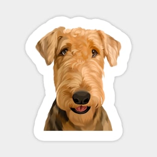 Airdale Terrier illustration Magnet