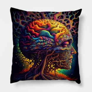 Psychedelic imagination Pillow