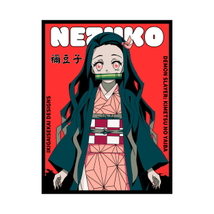 Nezuko Kamado: Anime Comic Cover Style IKIGAISEKAI T-Shirt