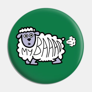 Sheepish Sheep (My Bad) Pin