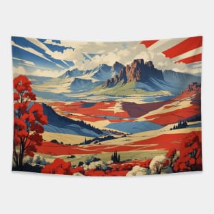 Auvergne France Tourism Poster Tapestry