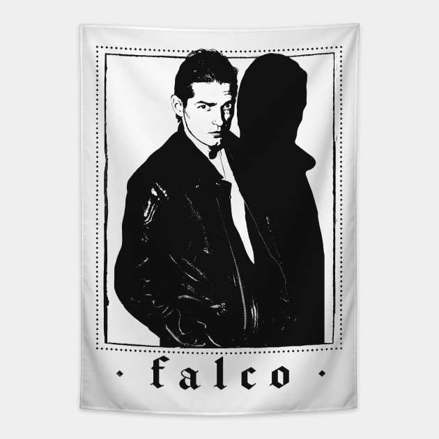 Falco - 80s Retro Design Tapestry by DankFutura