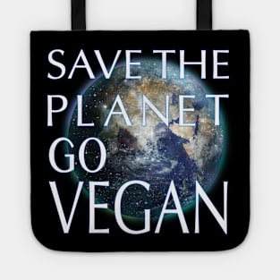 Save the Planet Go Vegan Tote