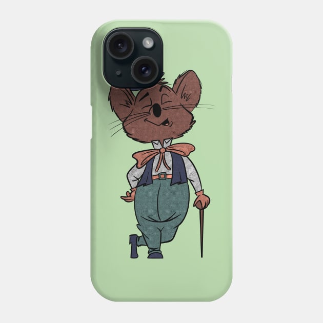 1940's Style Cartoon Mouse Phone Case by QuePedoStudio