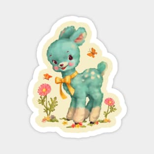 Old Timey Vintage Style Fawn Magnet