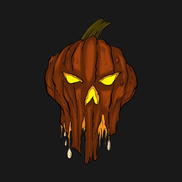 Pumpkin Skull by Brad Hudson Coldstream Studios