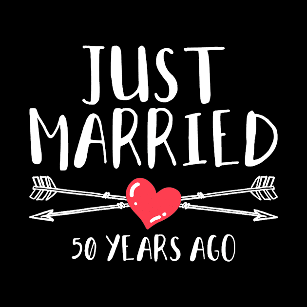 Womens Just Married 50 Years Ago - 50th Wedding Anniversary Gift by Fowlerbg