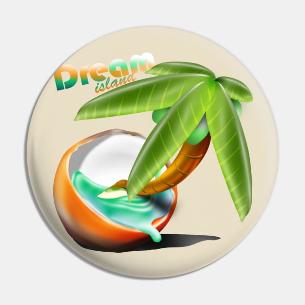 Tropical dream island with coco tree Pin by AdishPr