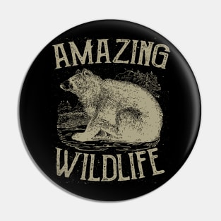 Grizzly Bear Wildlife Pin