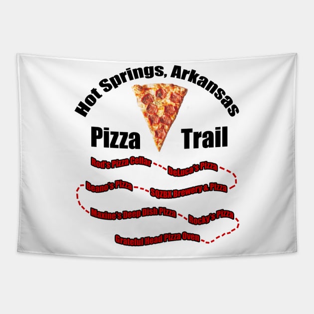 Hot Springs, Arkansas Pizza Trail Tapestry by HotSpringsTips