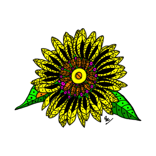 Large sunflower for a modern contemporary look T-Shirt