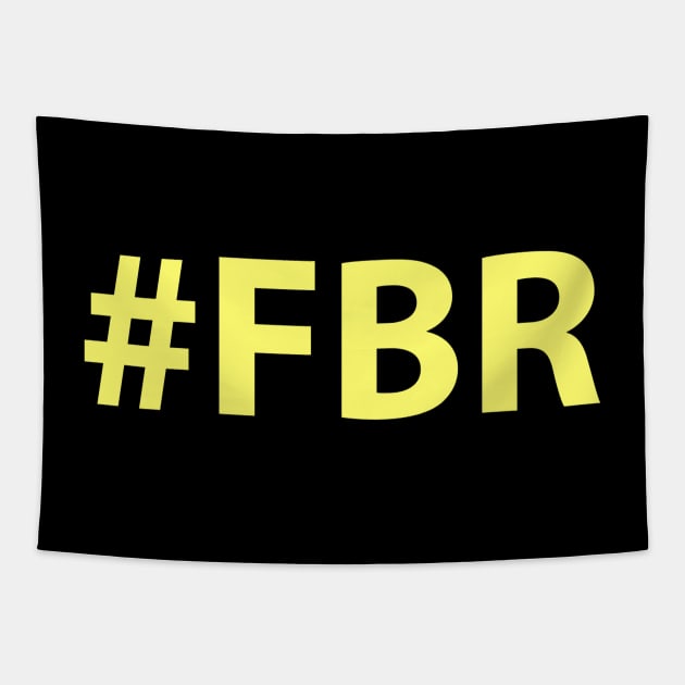 #FBR (yellow) Tapestry by DiscoPrints