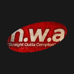 N.W.A - simple red elips vintage T-Shirt