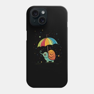 Snail Rainy Day With Umbrella Phone Case