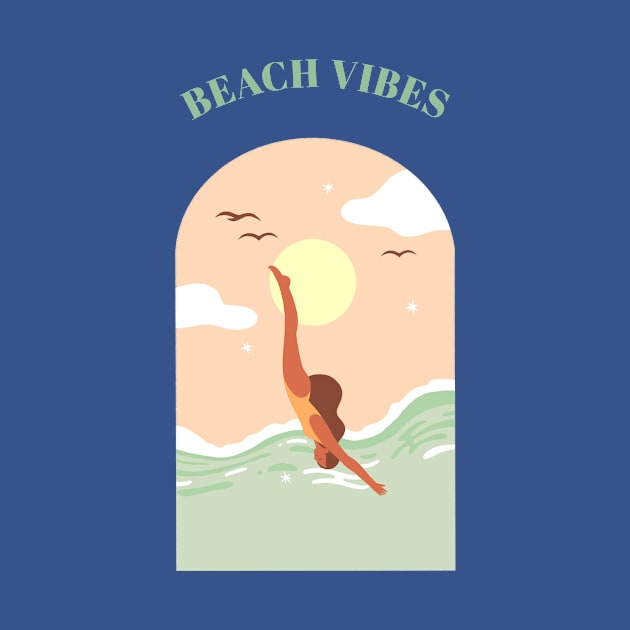 Beach Vibes Beach Babe Summer of Love Summertime by Tip Top Tee's