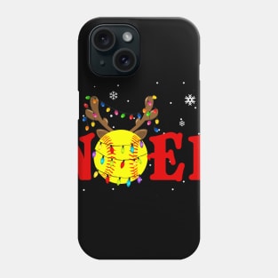 Softball Noel T-Shirt Christmas Gift Phone Case