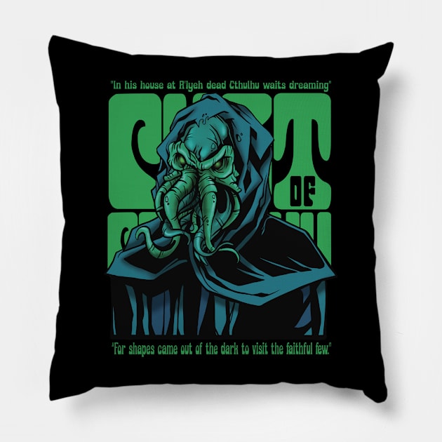 Cult of Cthulhu Pillow by Elijah101