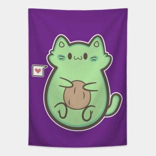 avocado cat Tapestry