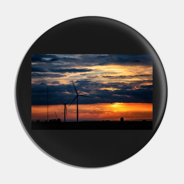 Wind Farm at Sunrise Pin by jecphotography