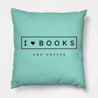 I love books and coffee Pillow