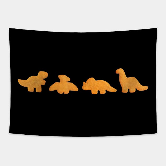 Dino Nuggets Tapestry by Veljam