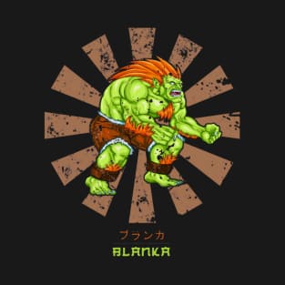 Blanka Street Fighter Retro Japanese T-Shirt