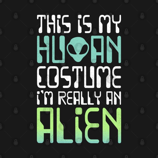 Funny weird My Human Costume Alien Halloween by Krishnansh W.