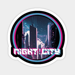 Night In The City - Futuristic Design Magnet