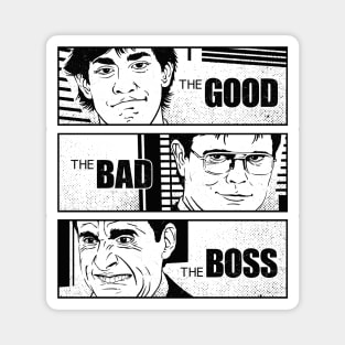 The Good The Bad and The Boss V2 Magnet