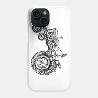 Antique Tractor Print Phone Case