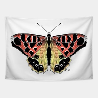 Not so real Butterfly red Tapestry