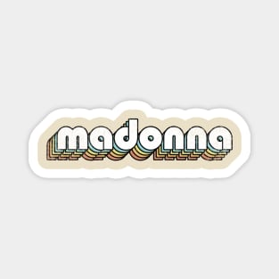 Madonna - Retro Rainbow Letters Magnet