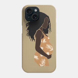 Abstract pregnant vector Women artistic Illustration Phone Case