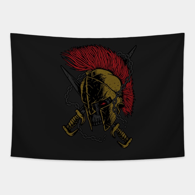 Sparta Warrior Tapestry by quilimo