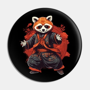 Kung Fu Master Red Panda Pin