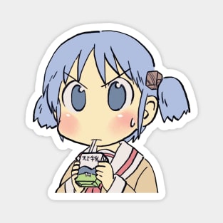 I draw that picture of mio drinking milk carton / funny nichijou face meme Magnet