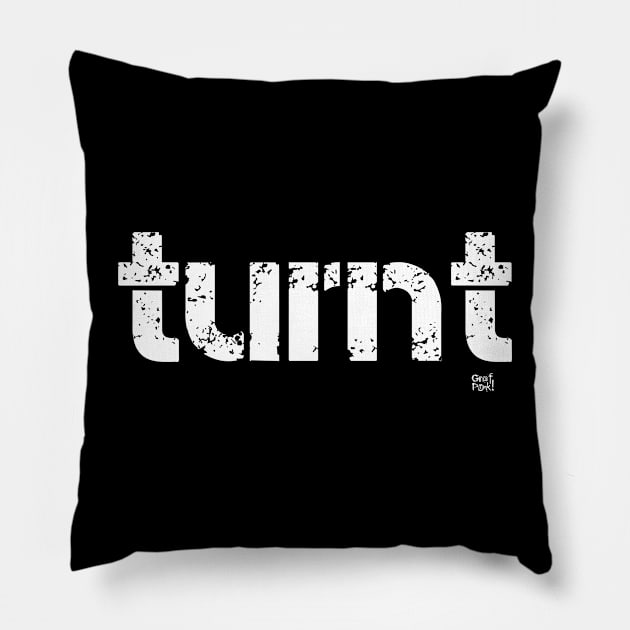 Turnt Pillow by GrafPunk