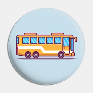 Bus Cartoon Pin